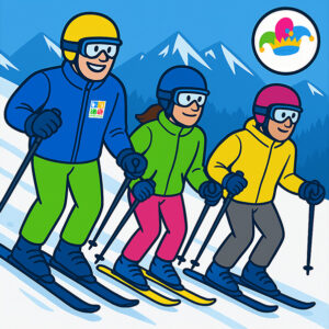 Ski course Carnival for teenagers