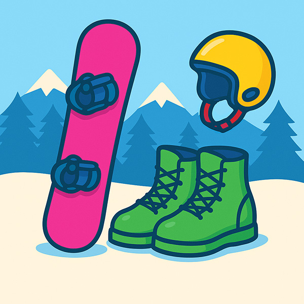 Rental equipment snowboardfor teenagers