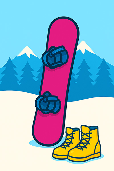 Leih-Snowboard-Set Kinder 3 Tage