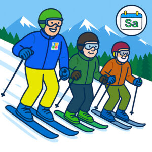 Ski course Saturday refresher for adults