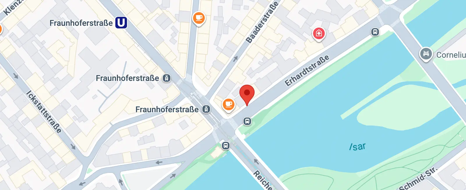 Haltestelle für den Skikurs Frauenhoferstrasse – Schweitzer Team