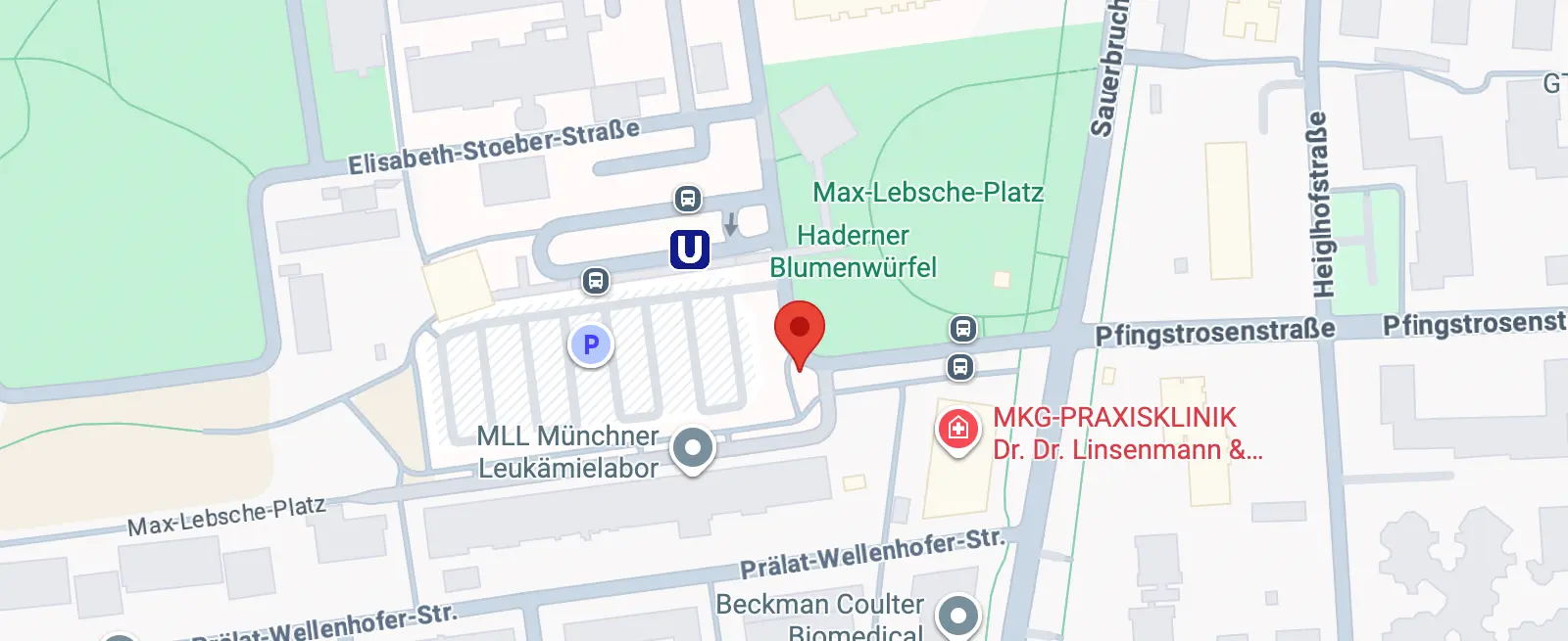 Haltestelle für den Skikurs Klinikum-Grosshadern – Schweitzer Team