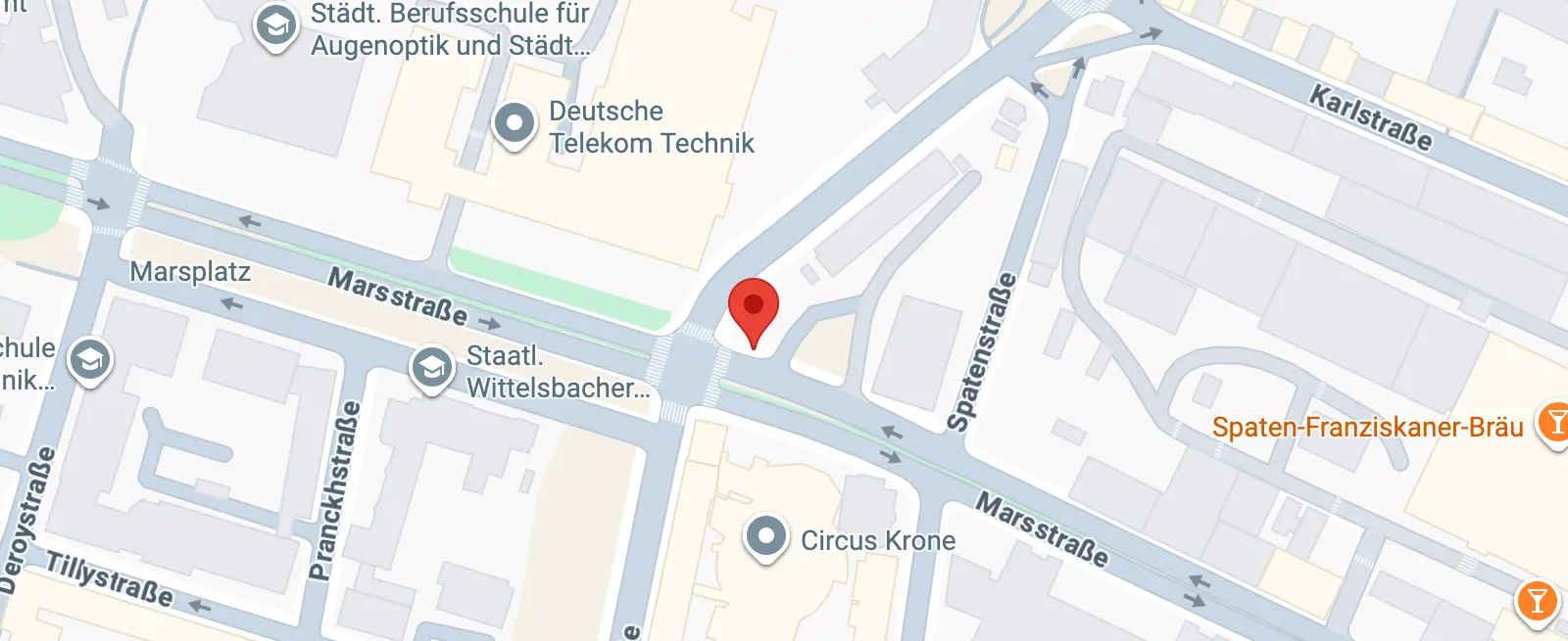 Haltestelle für den Skikurs Marsstraße – Schweitzer Team